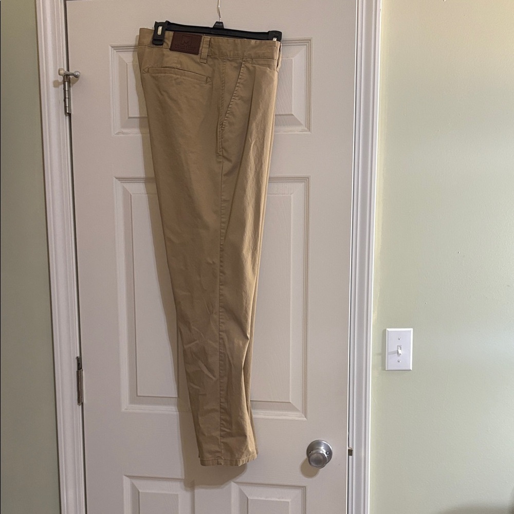 Men’s Collection by Michael Strahan Classic Tan Chinos for Men 36x30